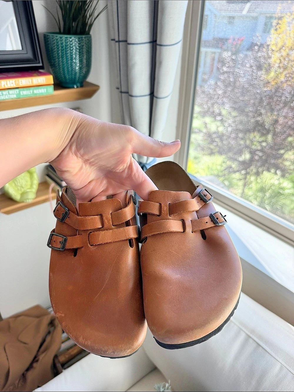 Birkenstock Buckley Oiled Leather Clog Brown